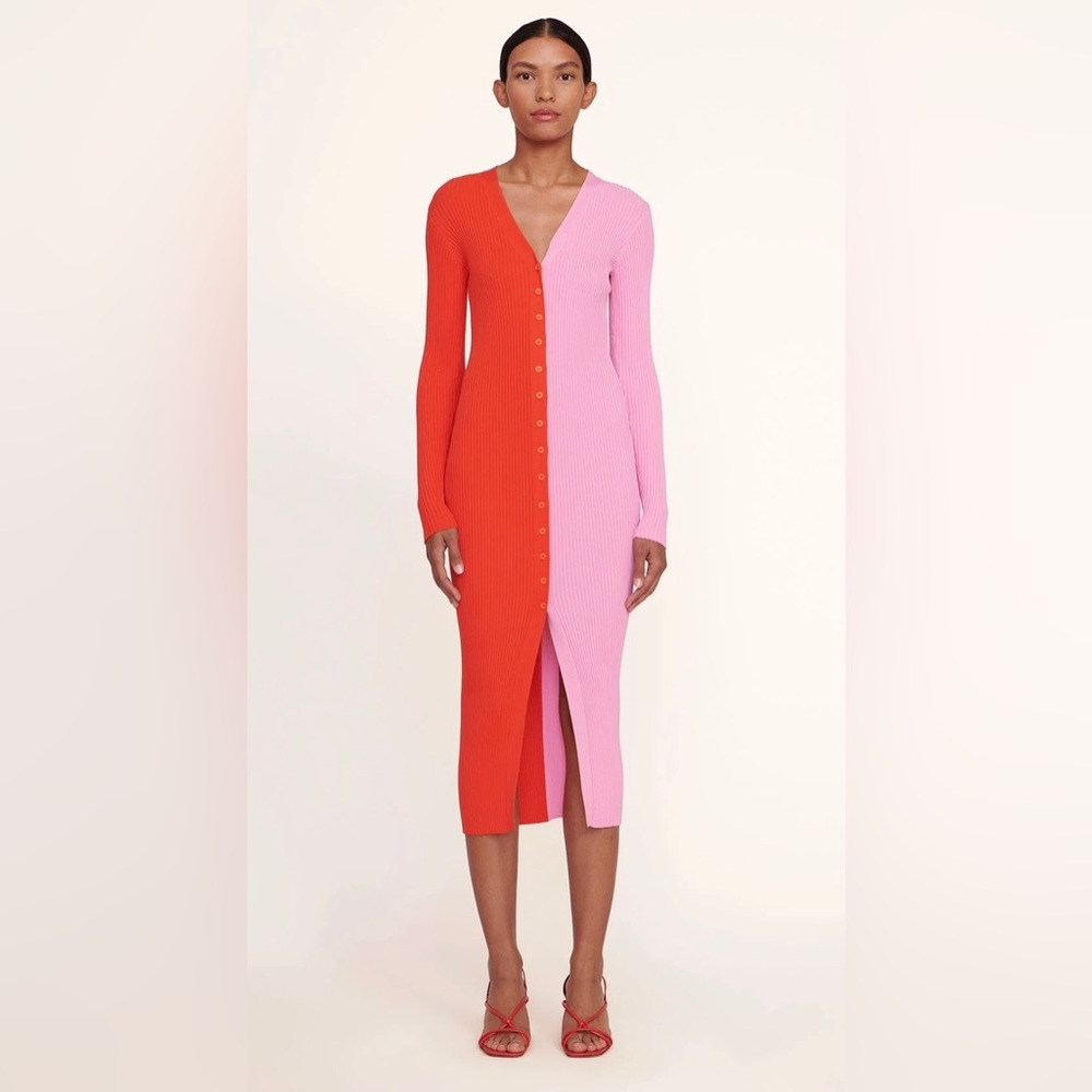 NWT STAUD Shoko Sweater Poppy Rosebud